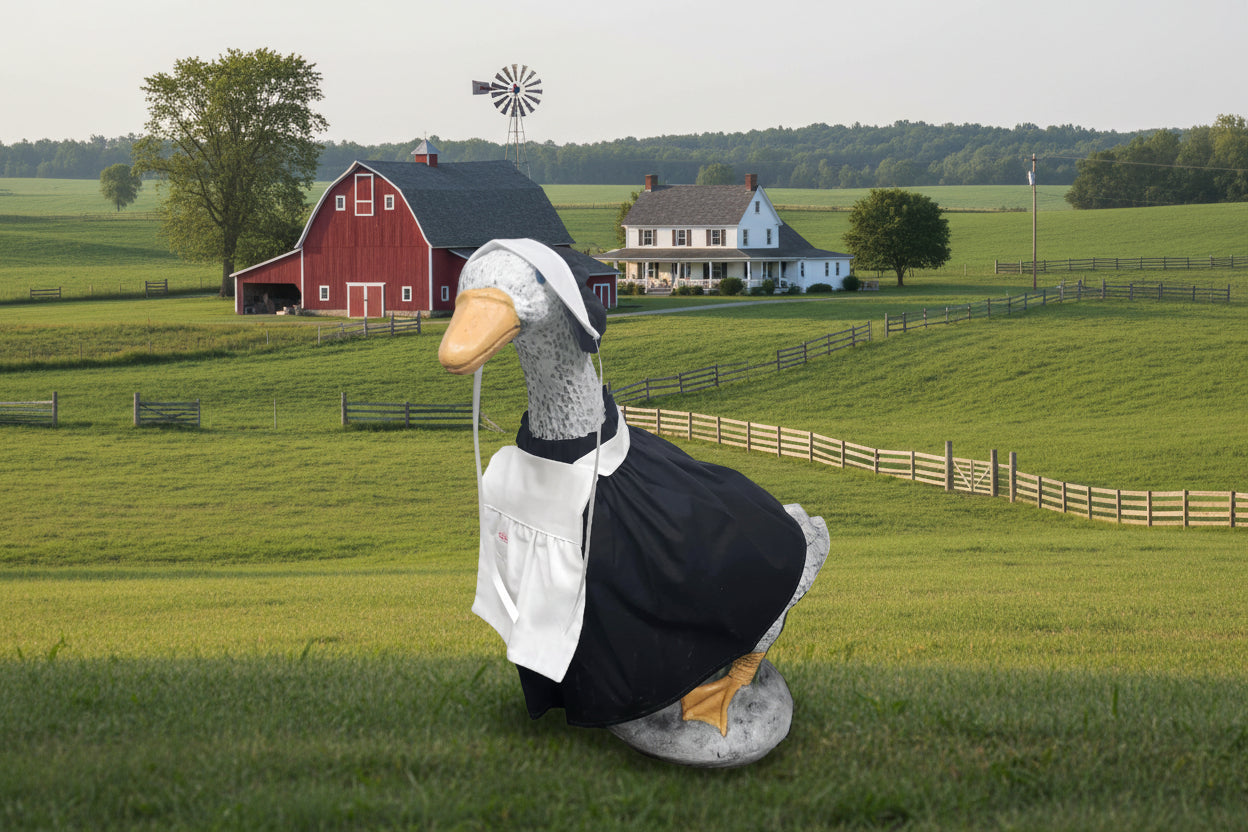 Amish lady goose outfit (goose not included) – Carriage House Studio LLC Amish lady goose outfit (goose not included) – Carriage House Studio LLC
