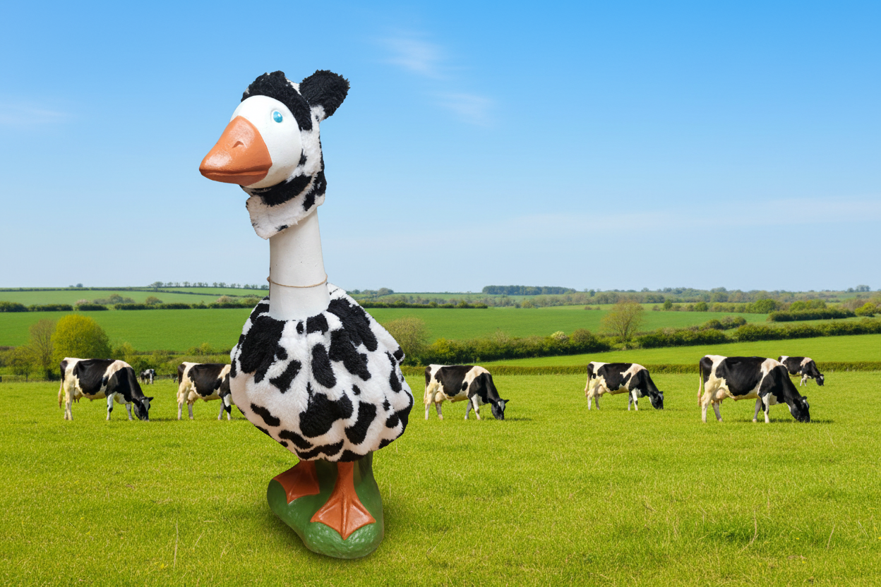 Cow goose outfit
