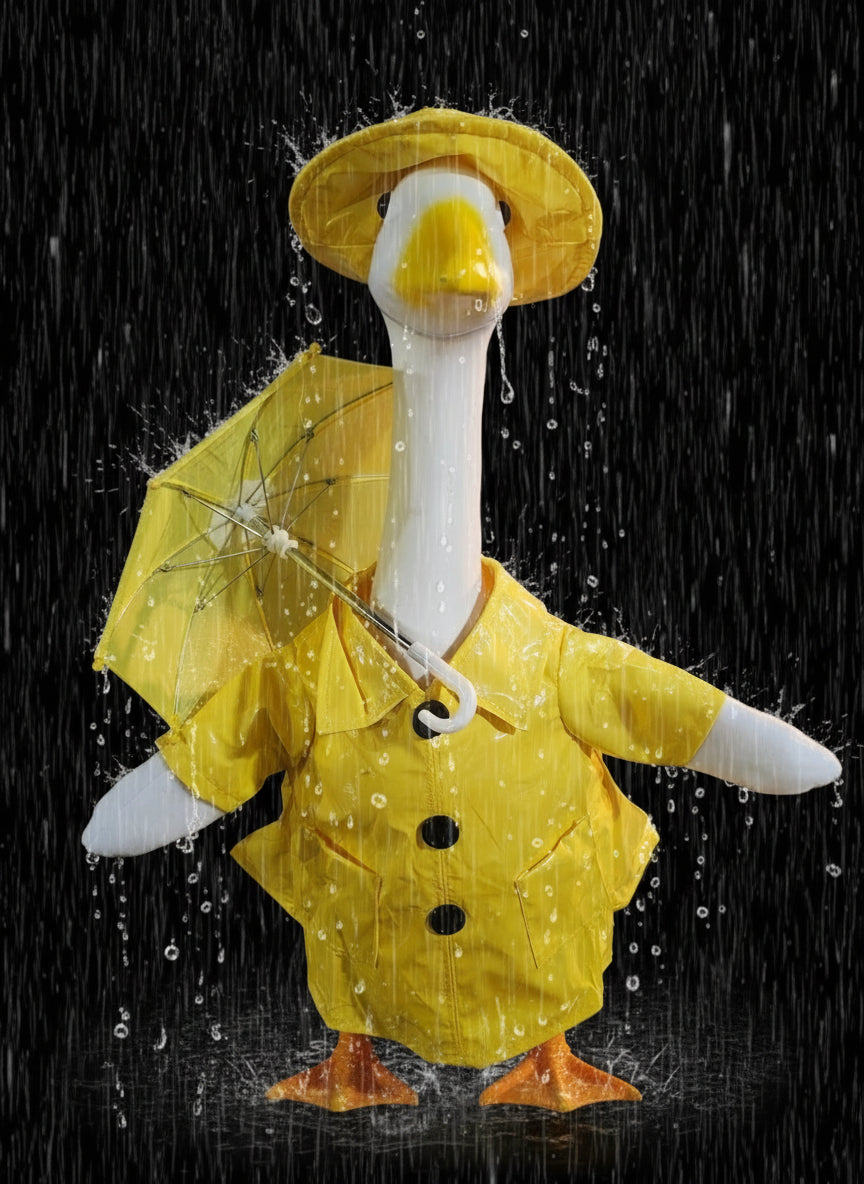 Raincoat goose outfit