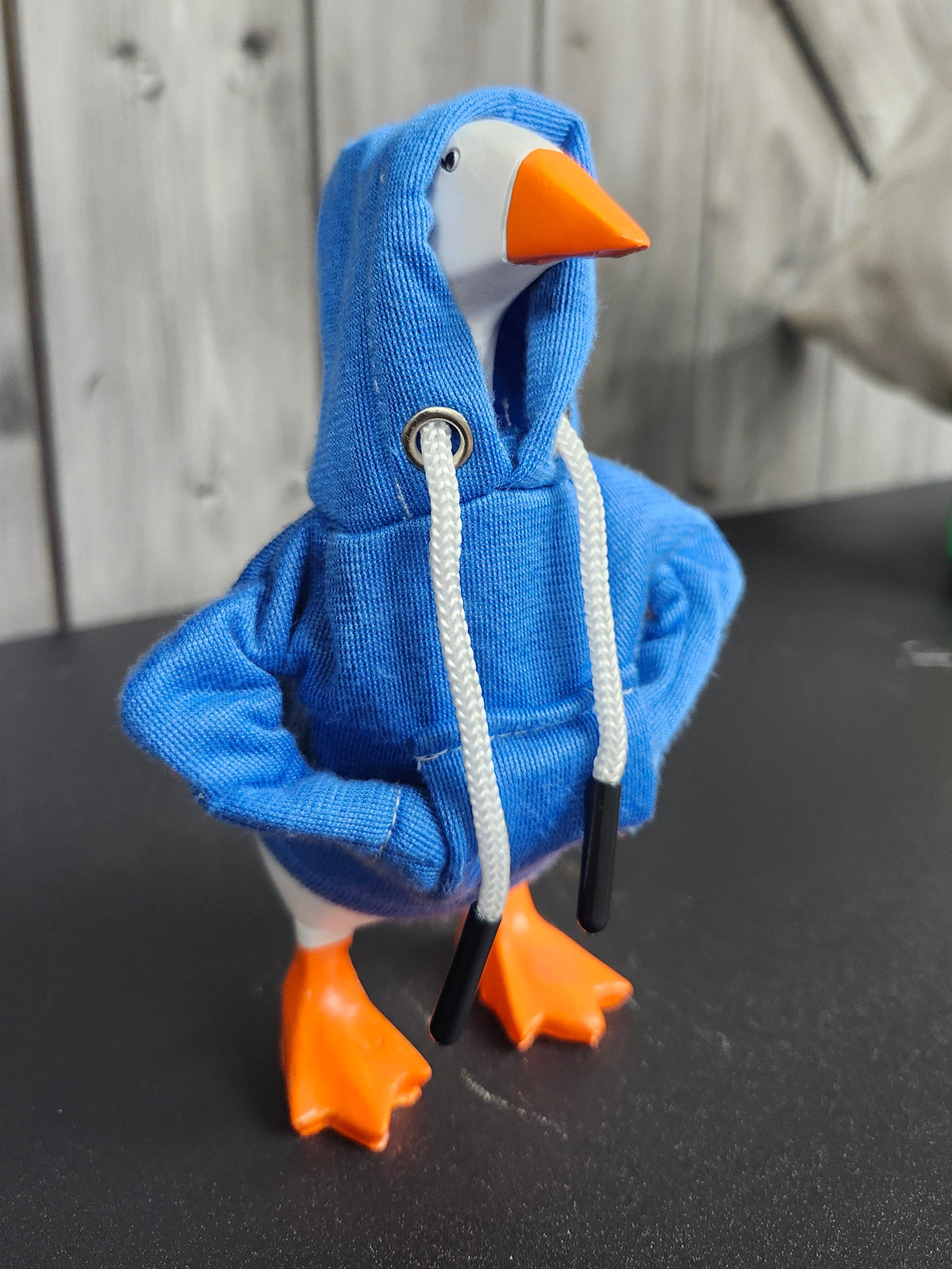 Desk goose (Resin) with sweatshirt
