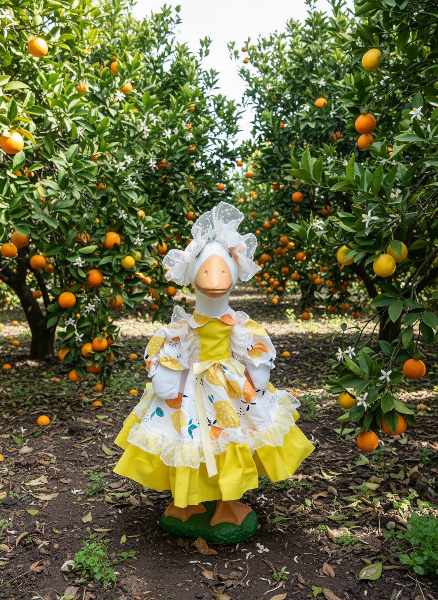 Citrus dress goose outfit