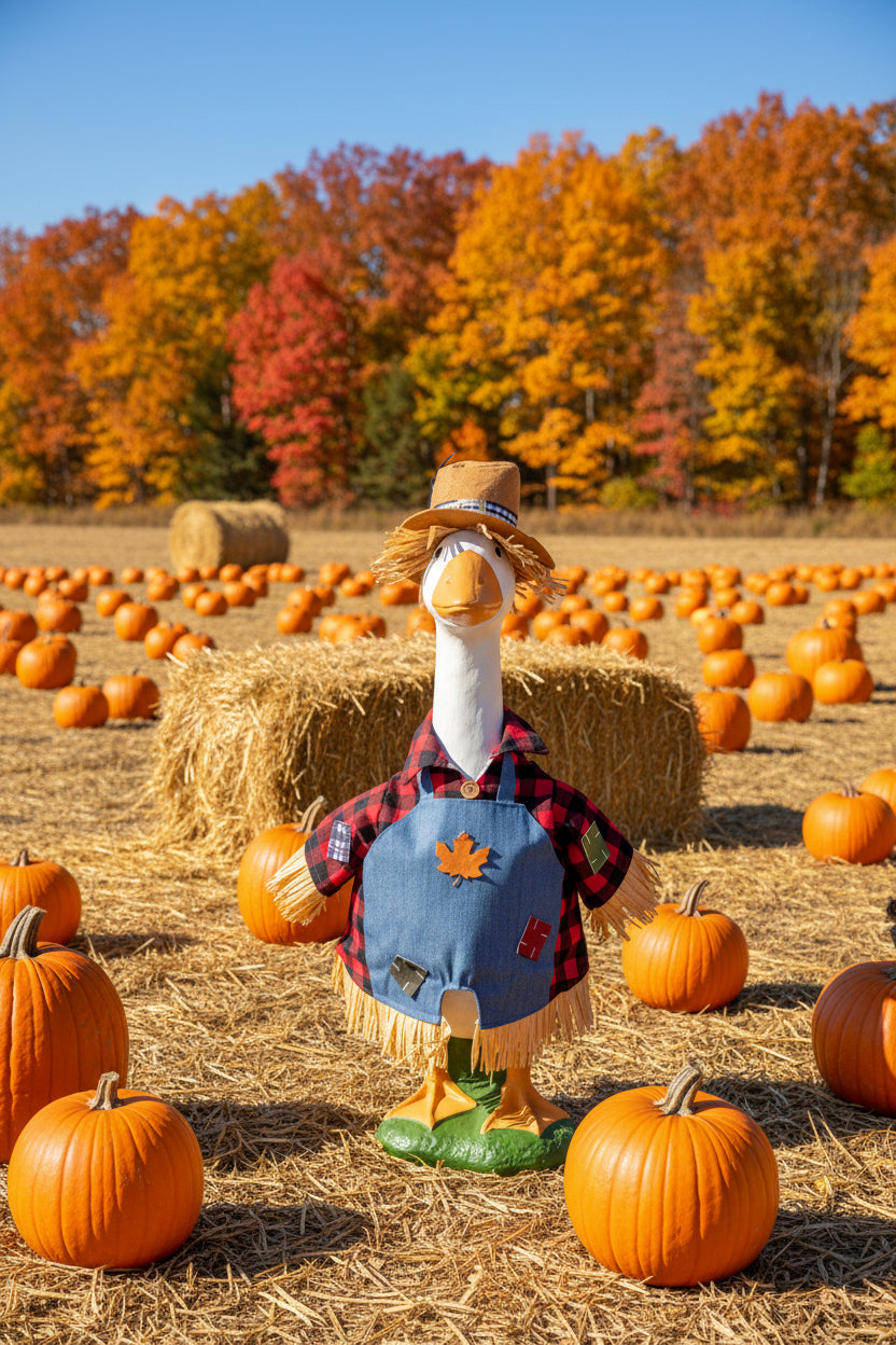 Scarecrow Patchwork goose outfit