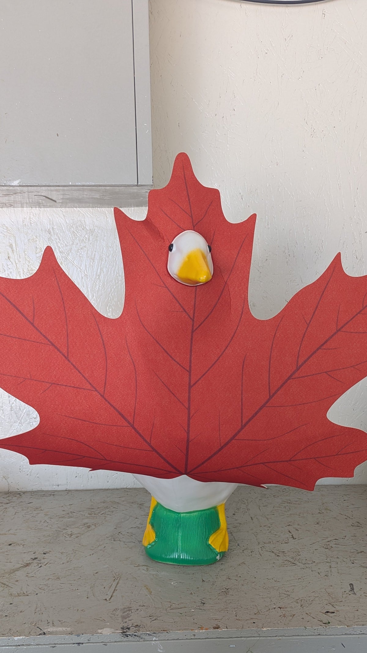 Fall Maple Leaf goose outfit