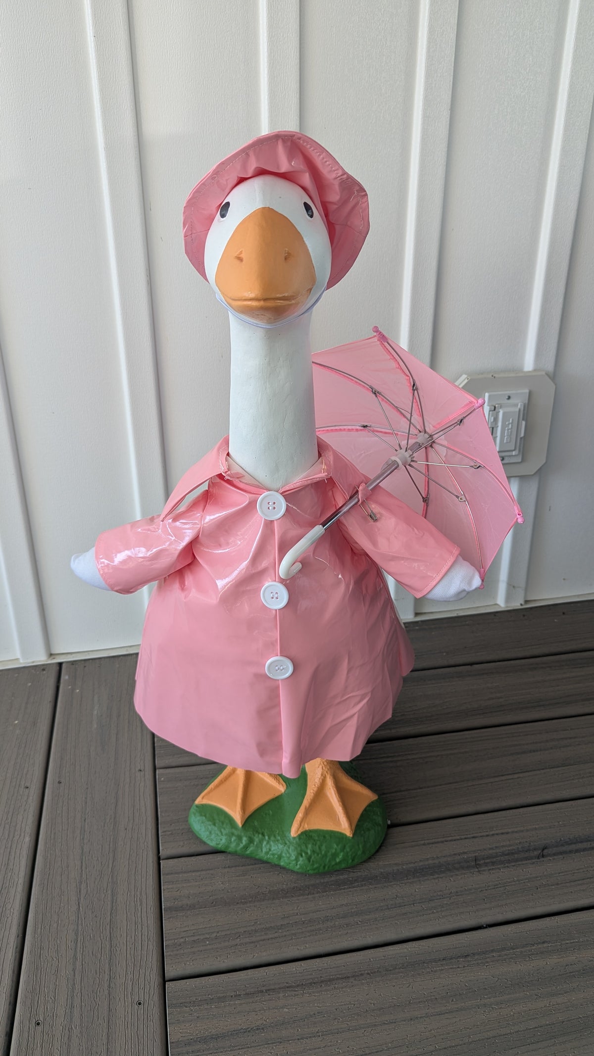 Raincoat goose outfit