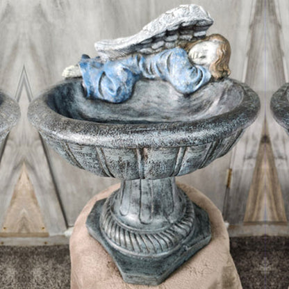 Angel birdbath