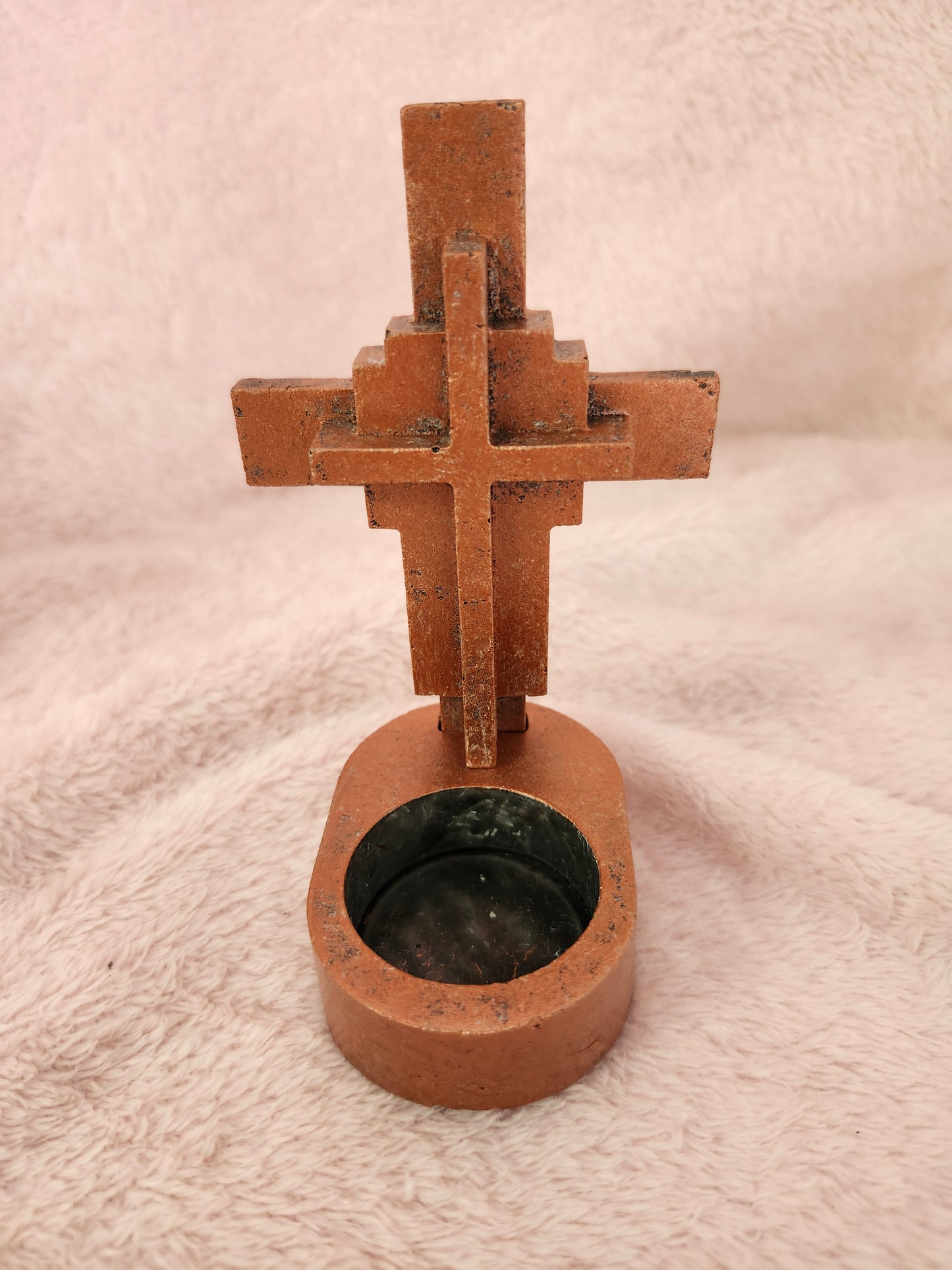 2 PC. Cross candle holder