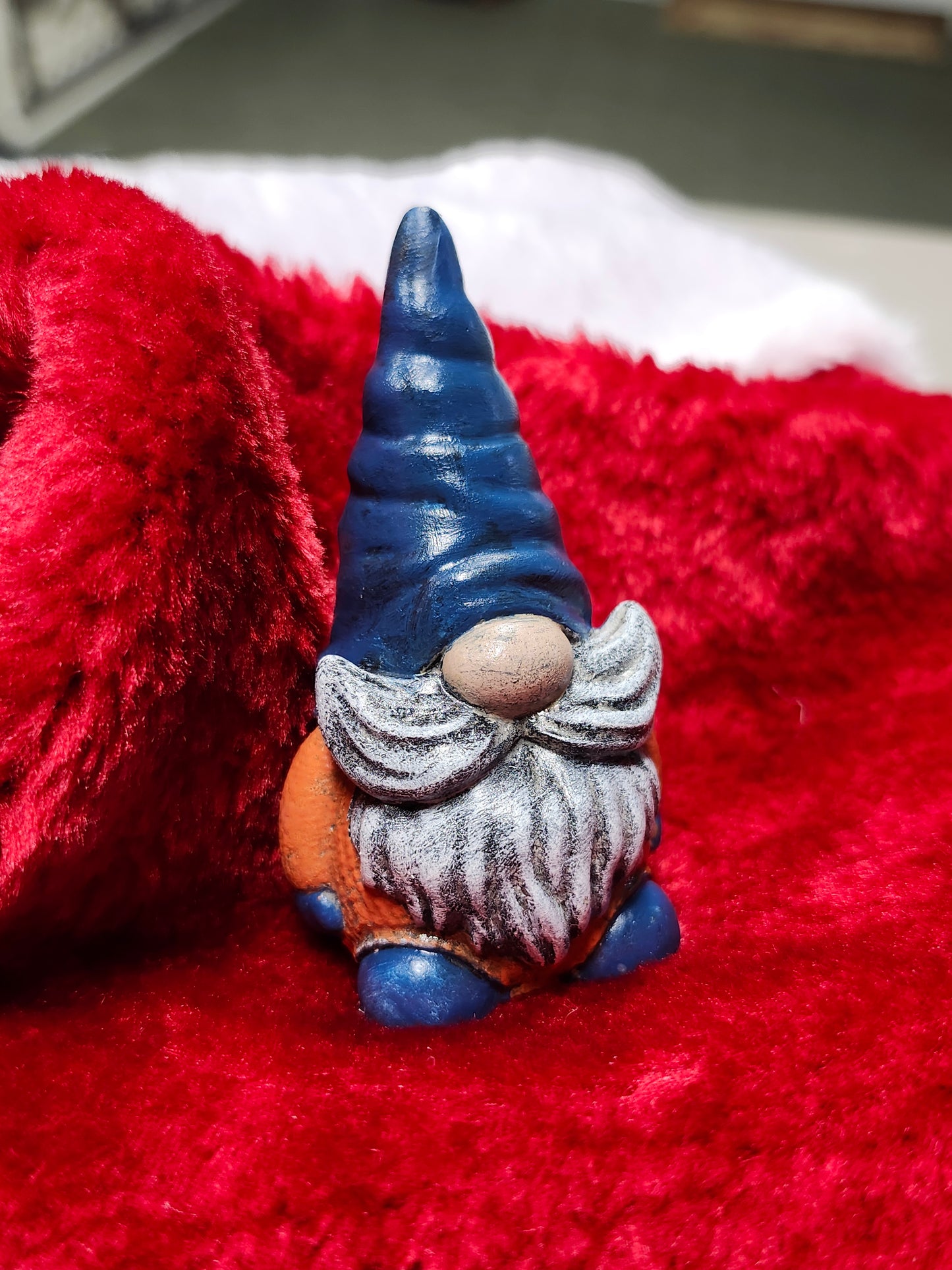 Big mustache whimsy gnome tiny