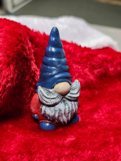 Big mustache whimsy gnome tiny