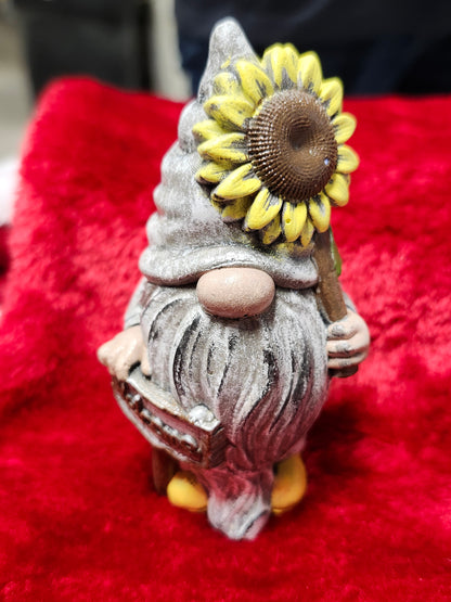 Sunflower welcome whimsy gnome