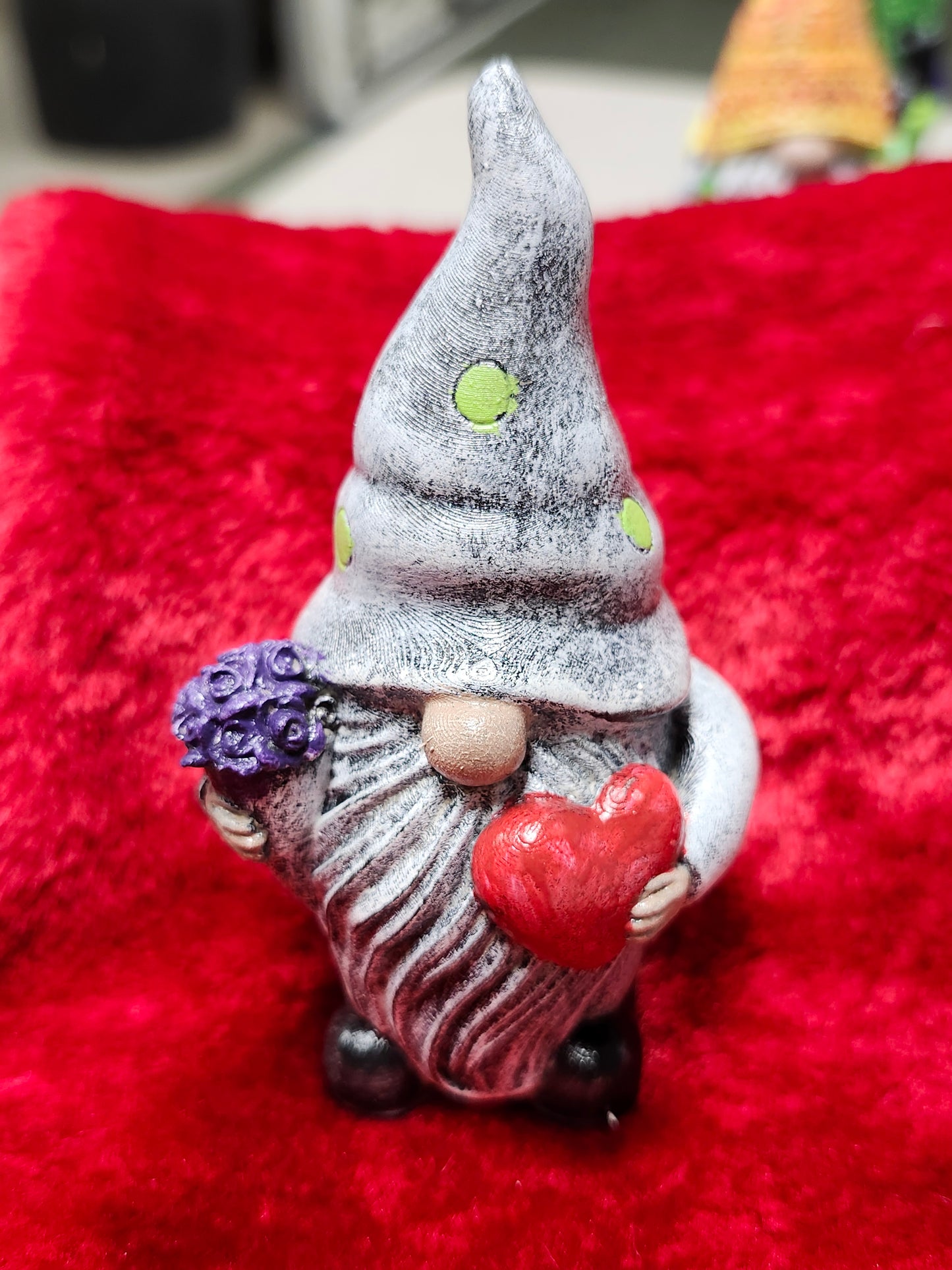 Heart whimsy gnome