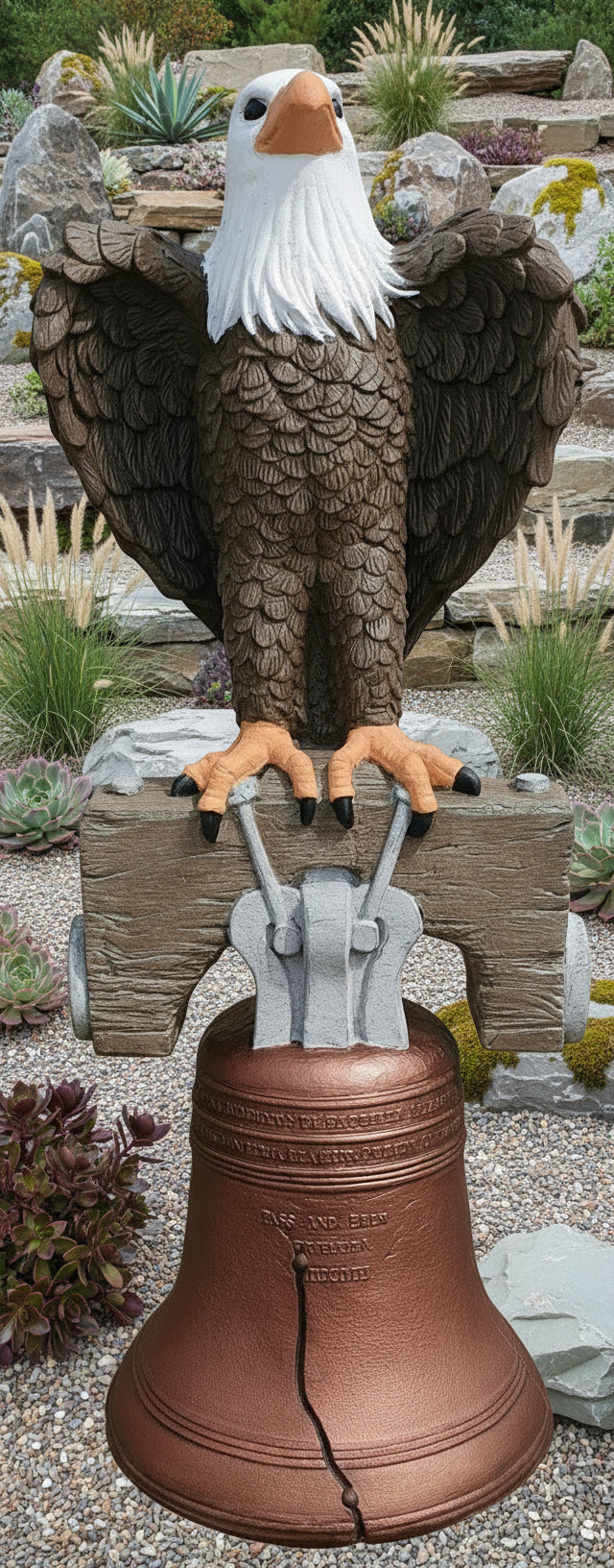 Eagle on Liberty bell large