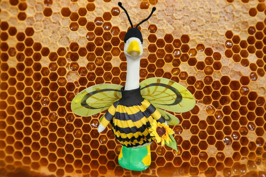 Bee with wings goose outfit