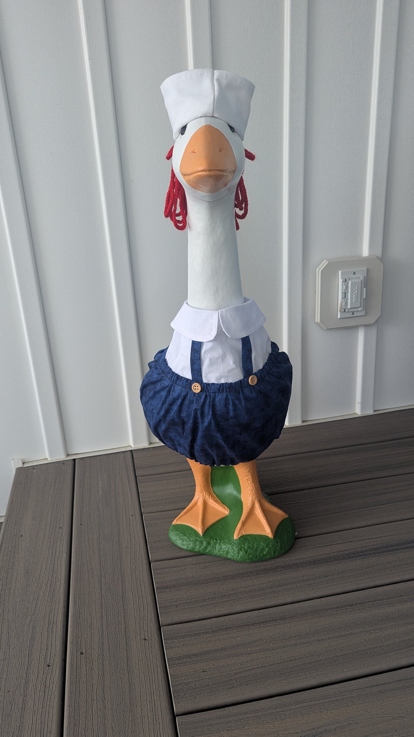 Boy Ragdoll goose outfit