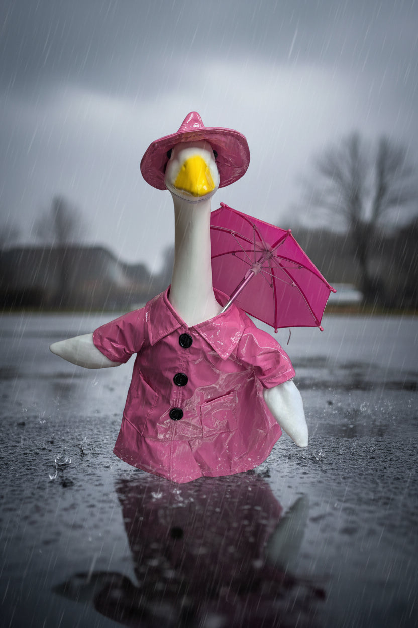 Raincoat goose outfit