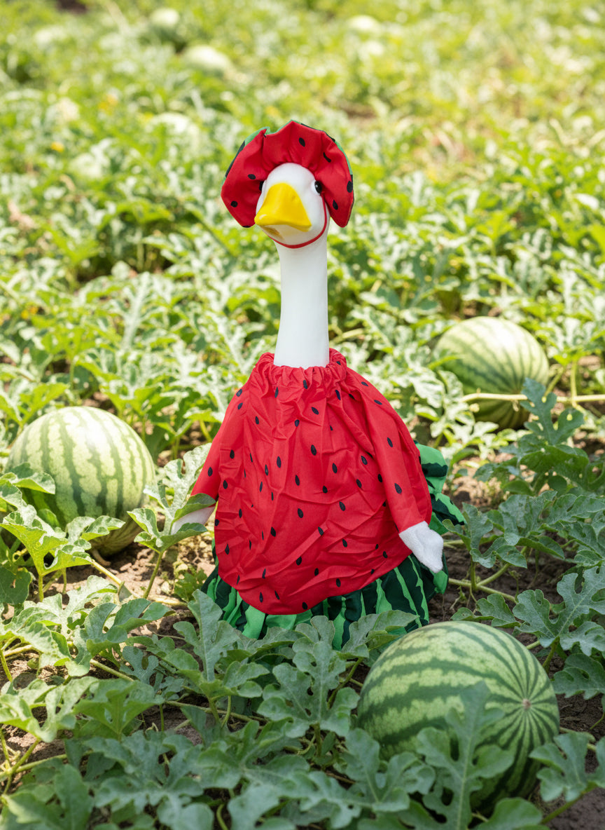 Watermelon dress goose outfit