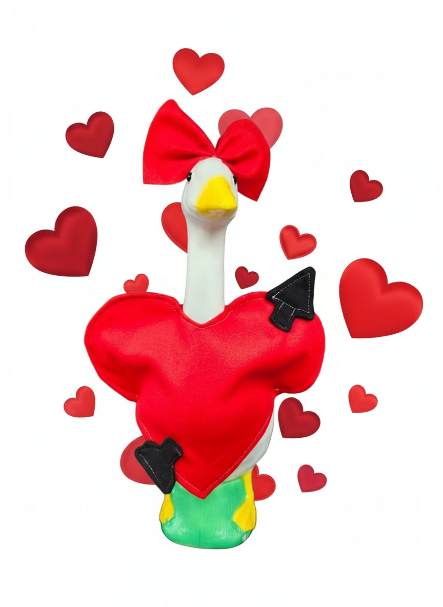 Red Valentine goose outfit