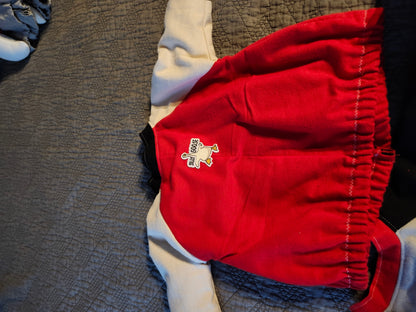 Sweatshirt silly goose patch with bow goose outfit