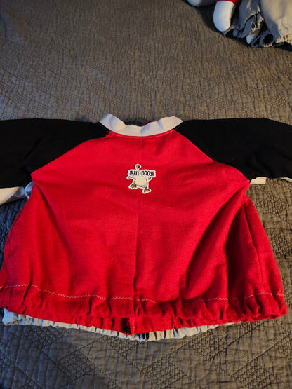 Sweatshirt silly goose patch with bow goose outfit