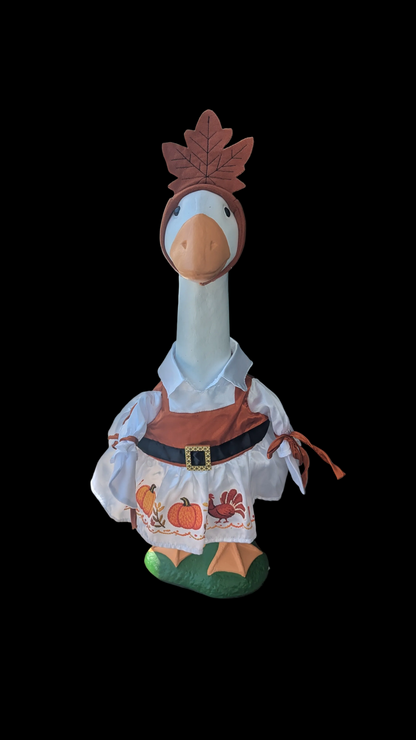 Thanksgiving Lady goose outfit