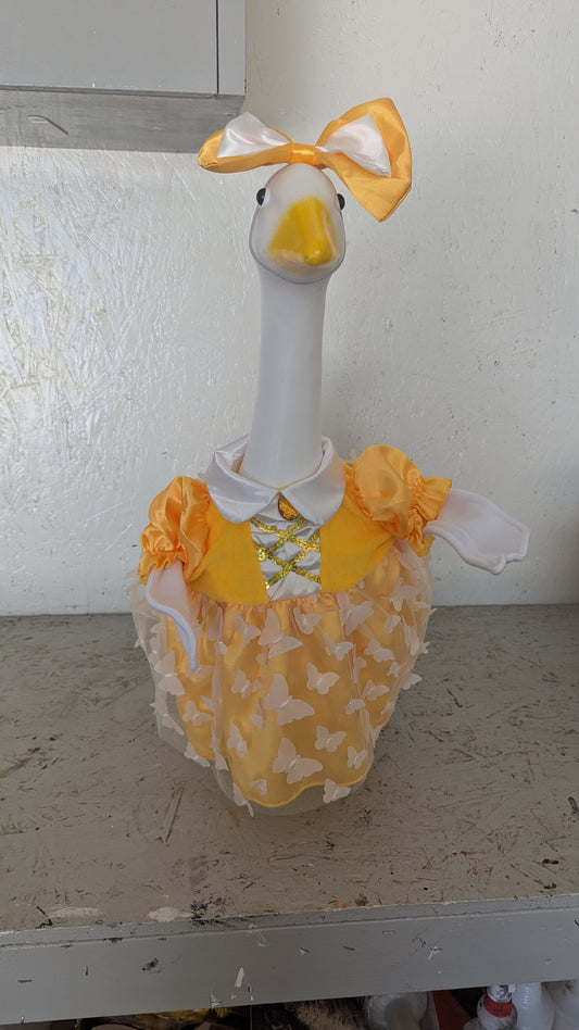 Butterfly dress w/ wings goose outfit