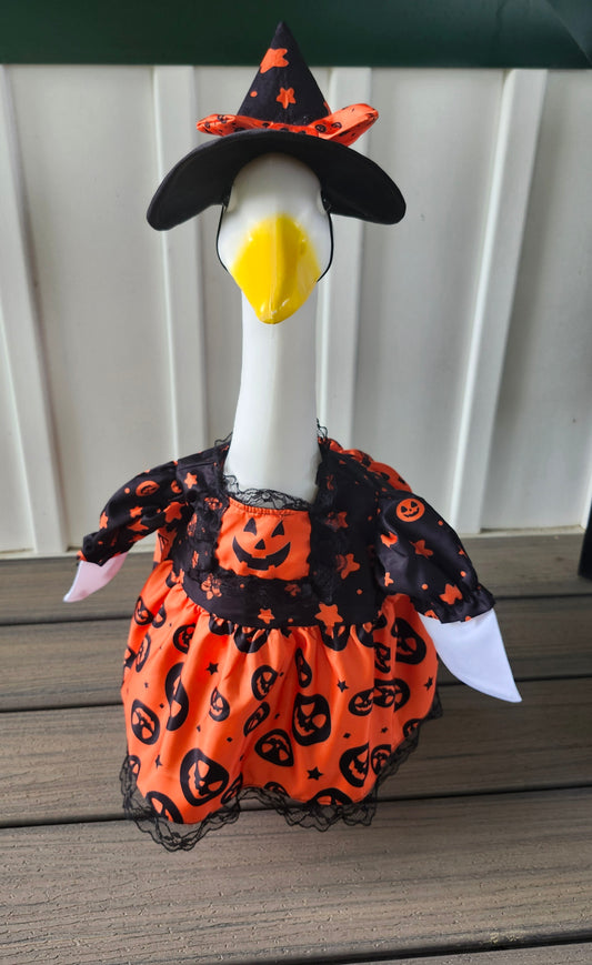 Pumpkin Halloween goose outfit