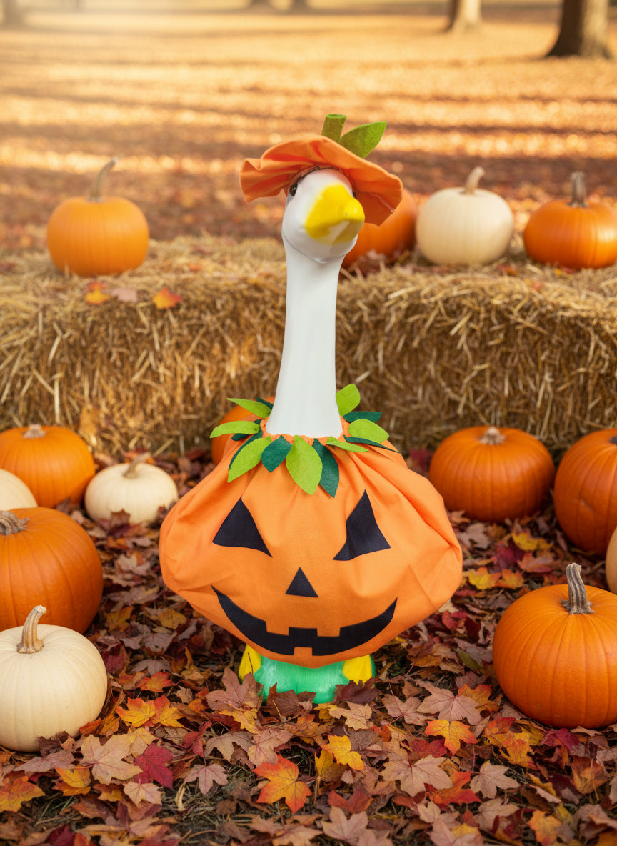 Happy pumpkin goose outfit