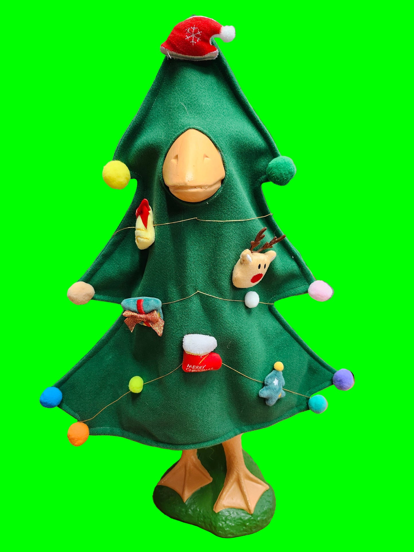 Christmas Tree slide over goose outfit