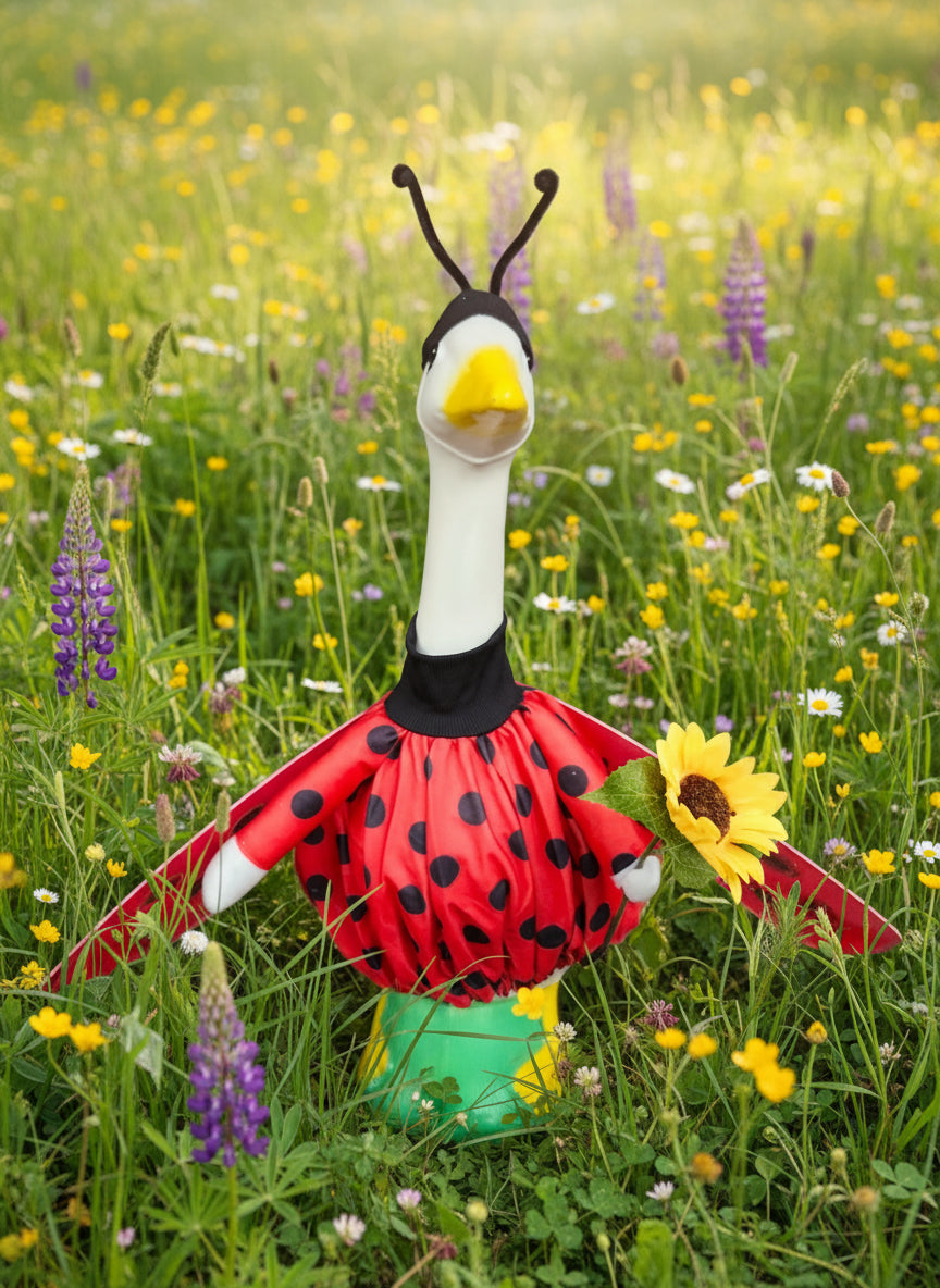 Ladybug goose outfit