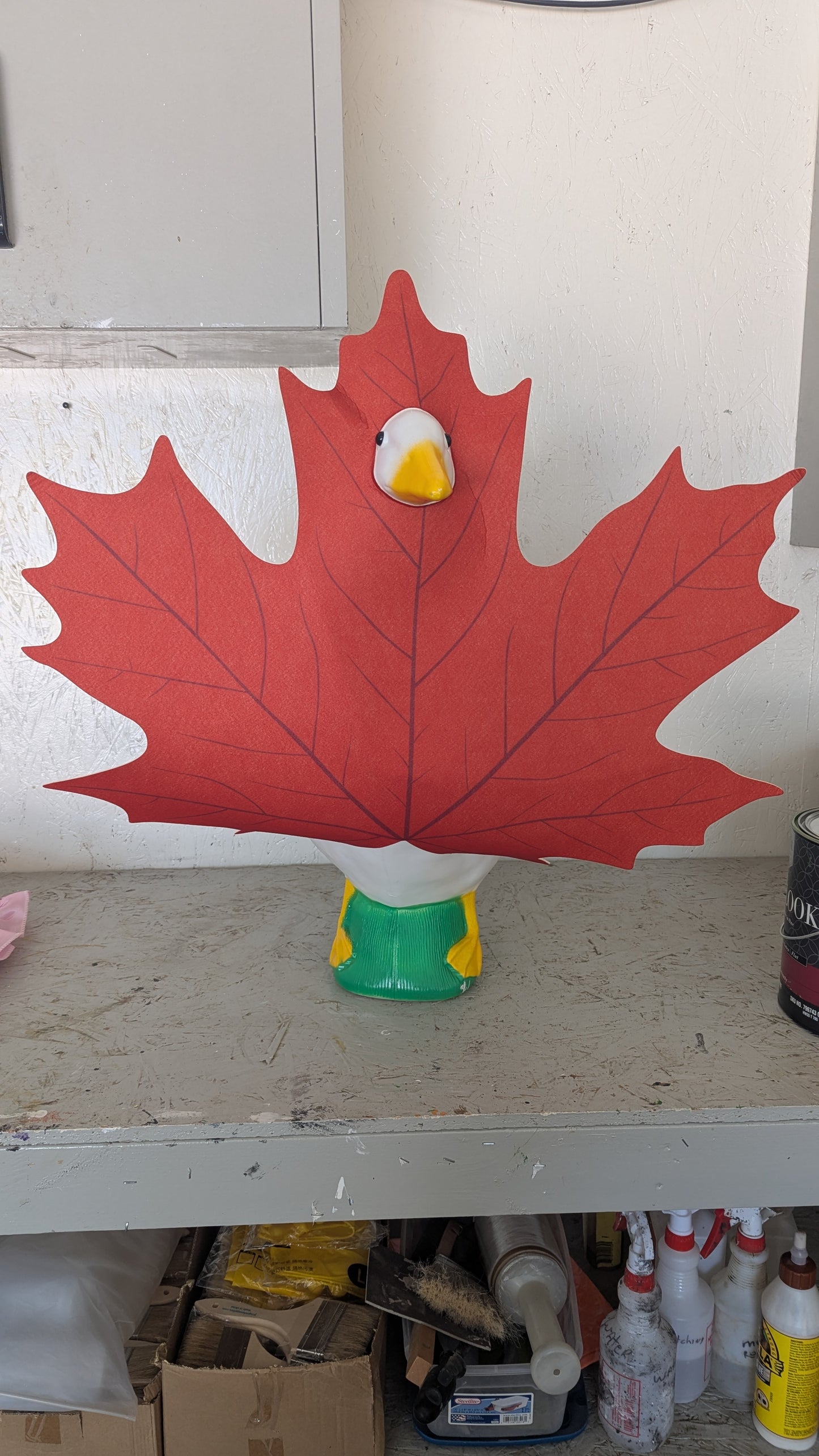 Fall Maple Leaf goose outfit