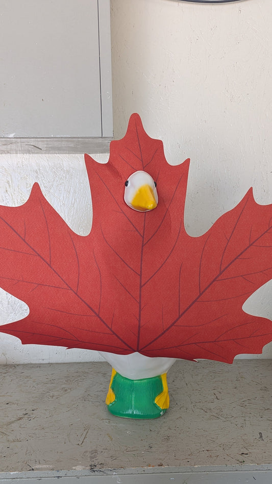 Fall Maple Leaf goose outfit