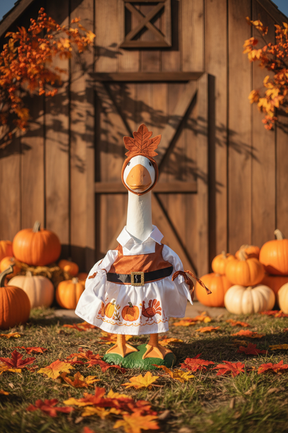Thanksgiving Lady goose outfit