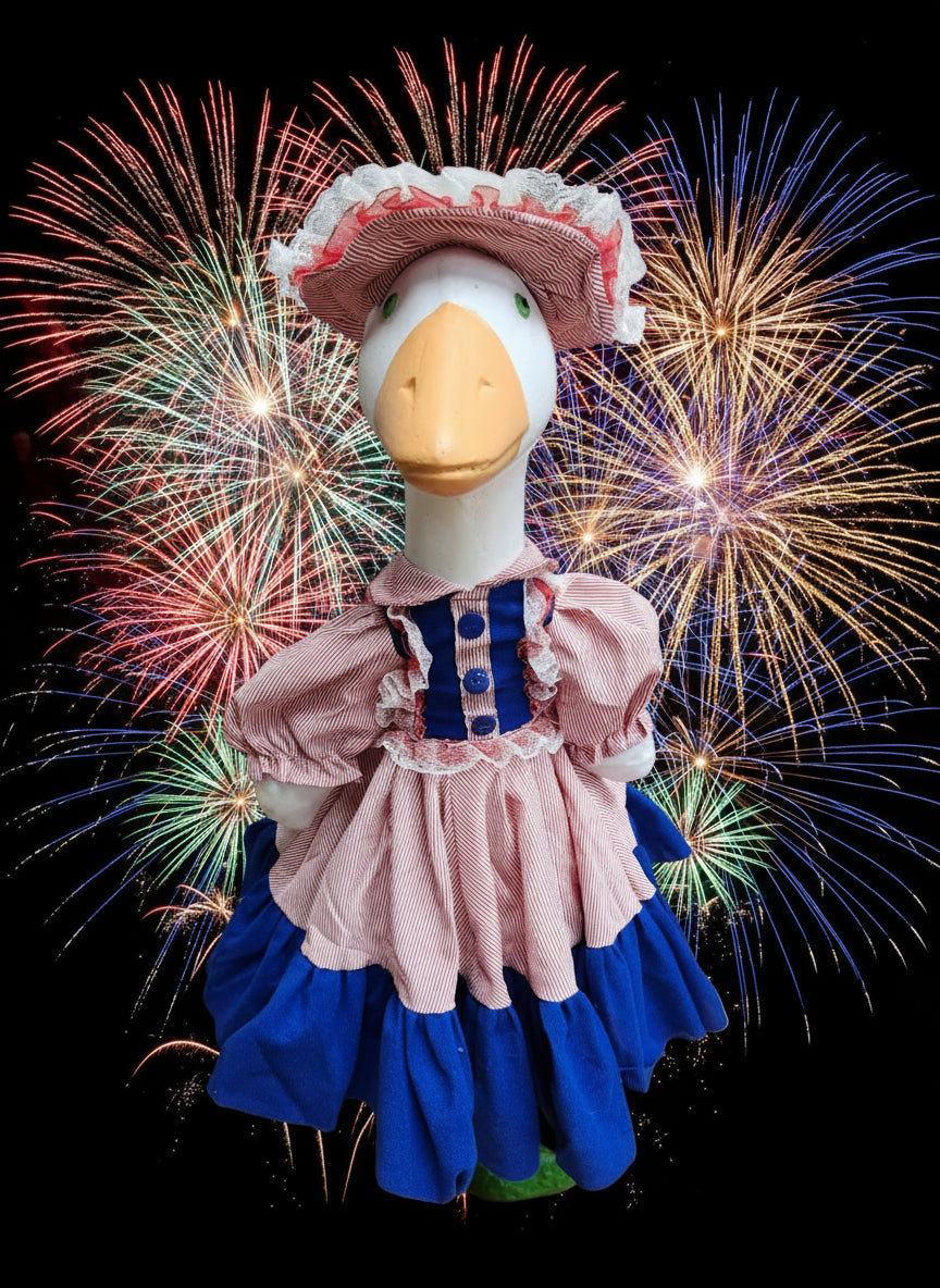Lady 4th of July goose outfit