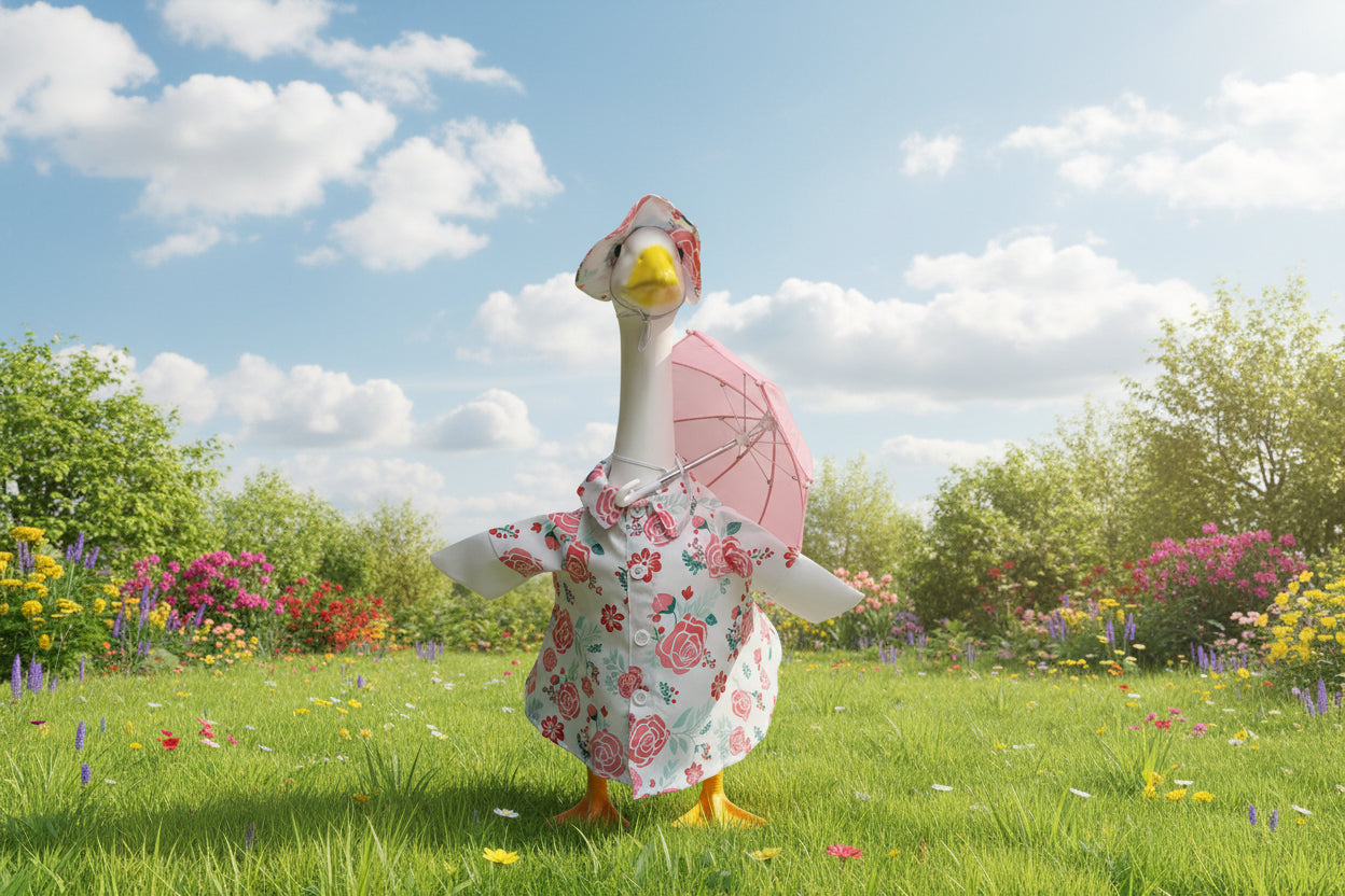 Raincoat goose outfit